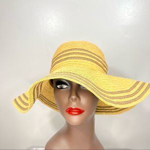 BOGO Brown striped sun hat